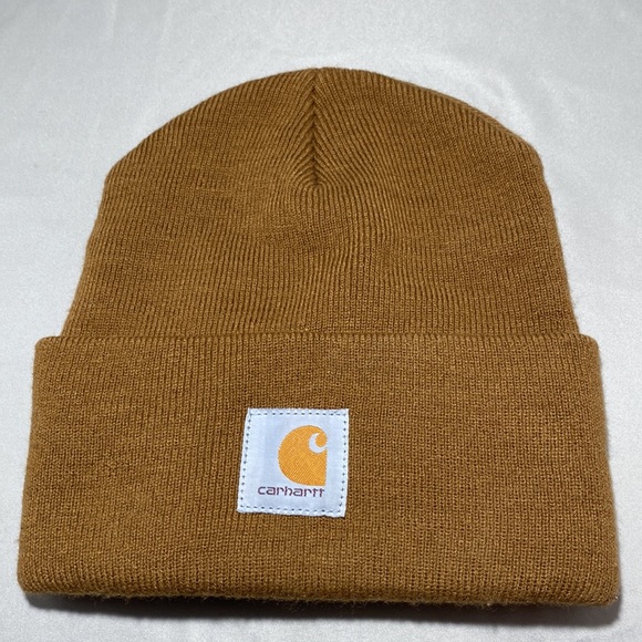 Men’s Baltimore Ravens Carhartt Brown NFL Beanie.  Adult One Size - Picture 4 of 8